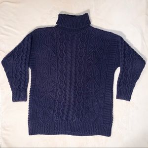Chunky Knit Turtleneck Sweater